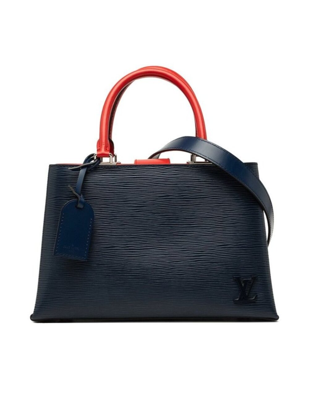Louis Vuitton Epi Kleber PM 2-Way Shoulder Bag Indigo Coclicot Blue Leather